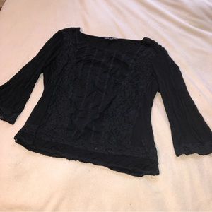 Goth flowey lace top